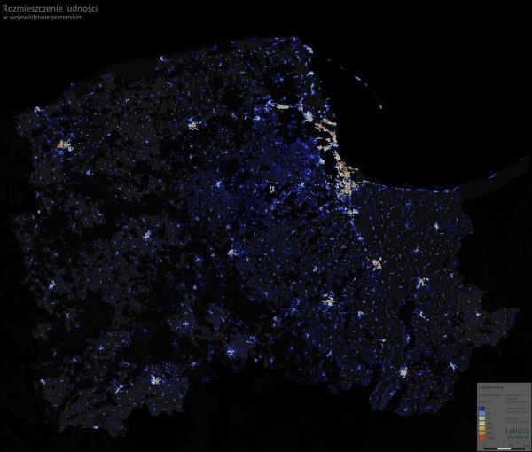 Gęstość zaludnienia województwa pomorskiego